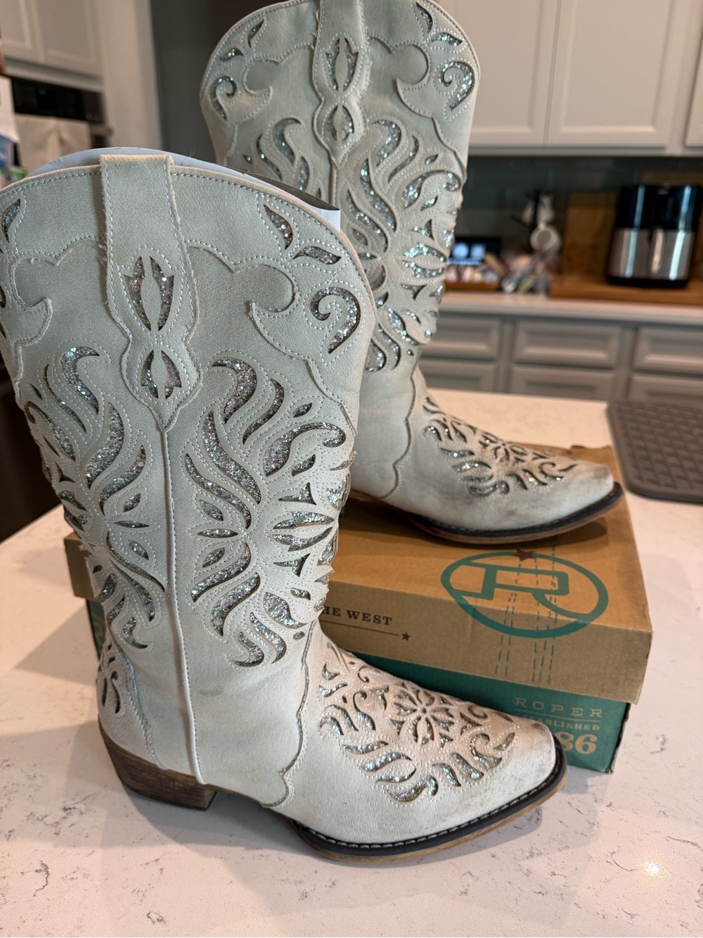 Roper Women's Riley Glitz Boots - Size 10.5